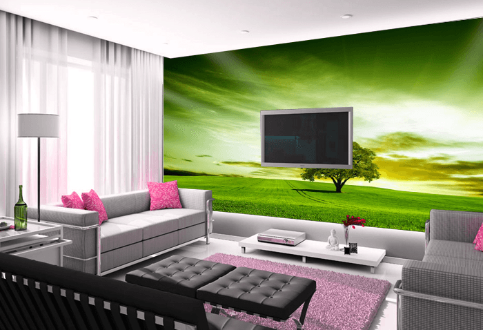 Green Rays Wallpaper AJ Wallpaper