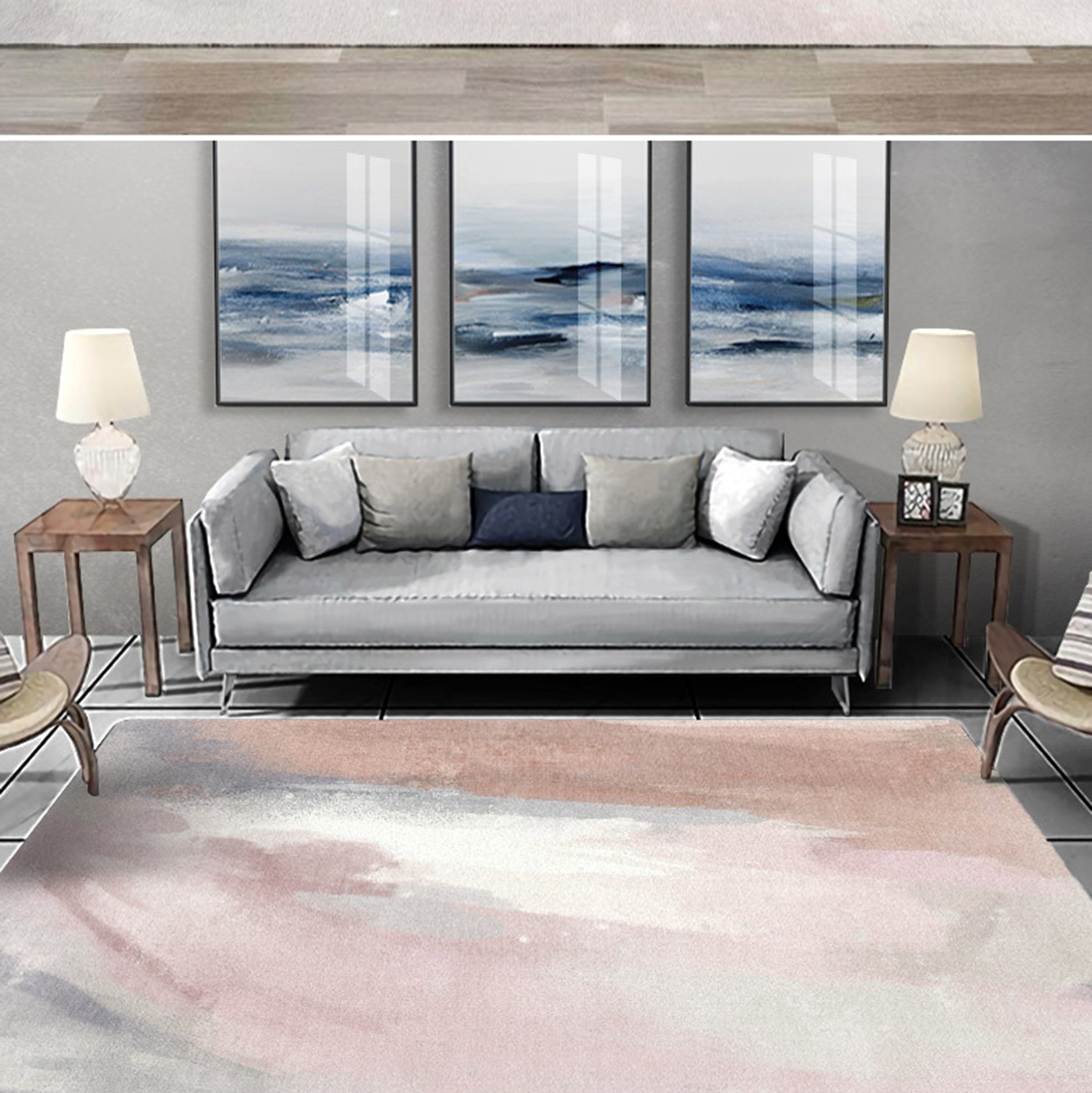 3D Pink Inkjet WG223 Non Slip Rug Mat Mat AJ Creativity Home