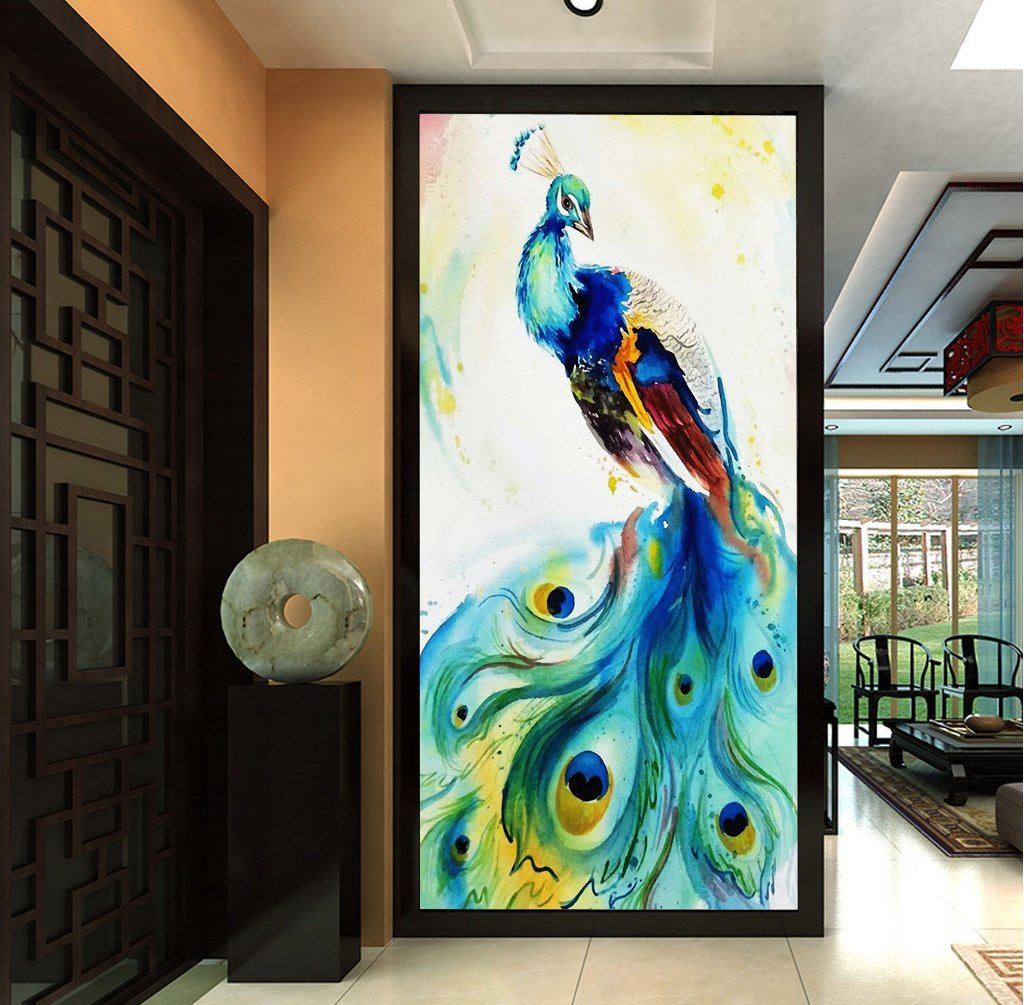3D Peacock 381 Wall Murals Wallpaper AJ Wallpaper 2