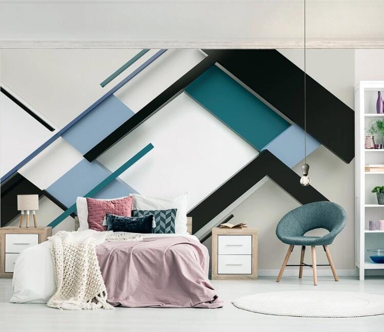 3D Simple Blue WC135 Wall Murals Wallpaper AJ Wallpaper 2