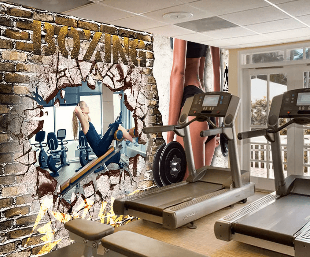 3D Woman Fitness Dumbbell 333 Wallpaper AJ Wallpaper 2