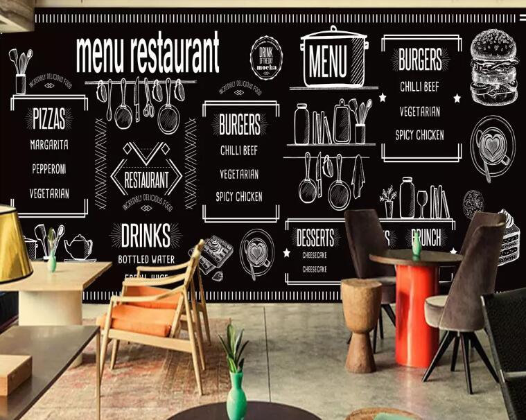 3D Black Letters 1236 Wall Murals Wallpaper AJ Wallpaper 2