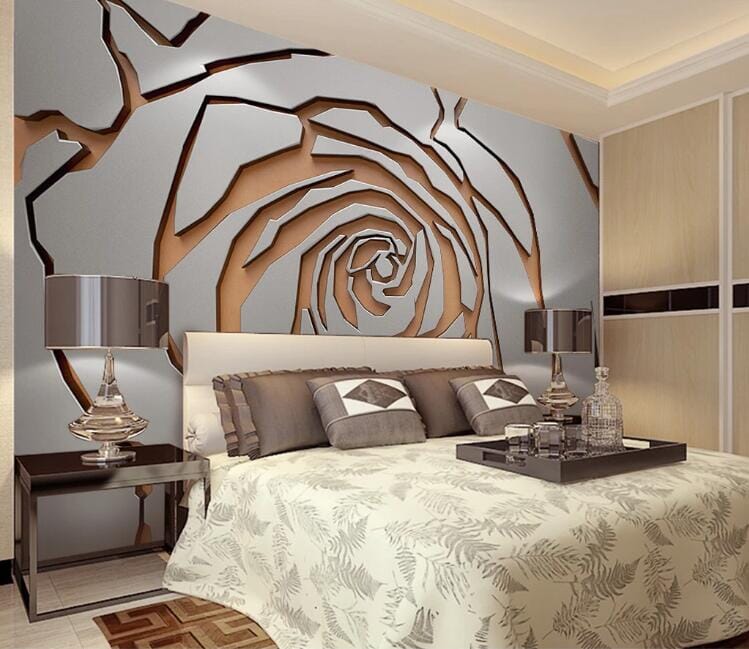 3D Carving Roses WC245 Wall Murals Wallpaper AJ Wallpaper 2