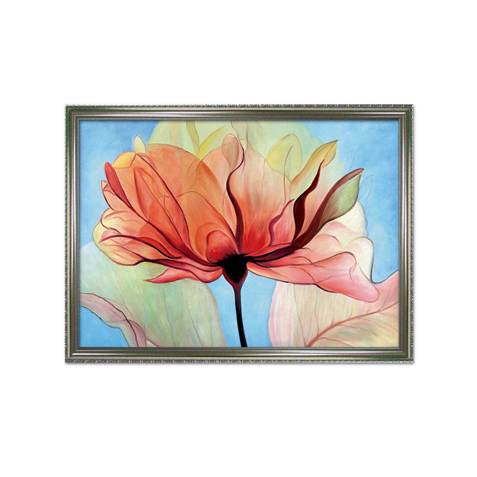 3D Beautiful Flower 024 Fake Framed Print Painting Wallpaper AJ Creativity Home