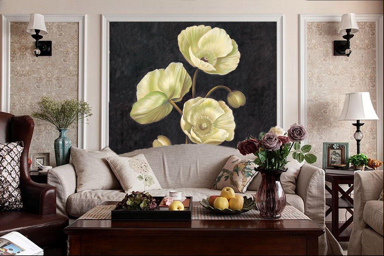 Light Green Flowers Wallpaper AJ Wallpaper