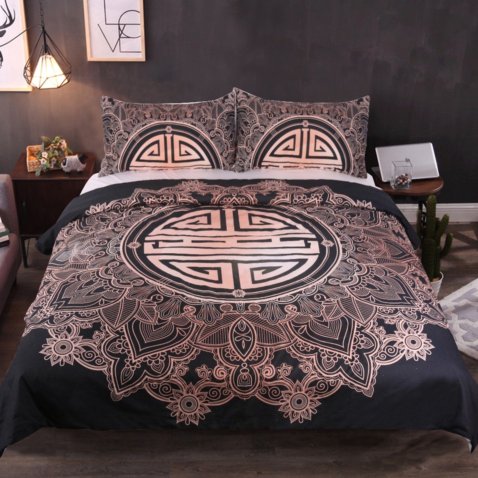 3D Chinese Blessing 203 Bed Pillowcases Quilt Wallpaper AJ Wallpaper