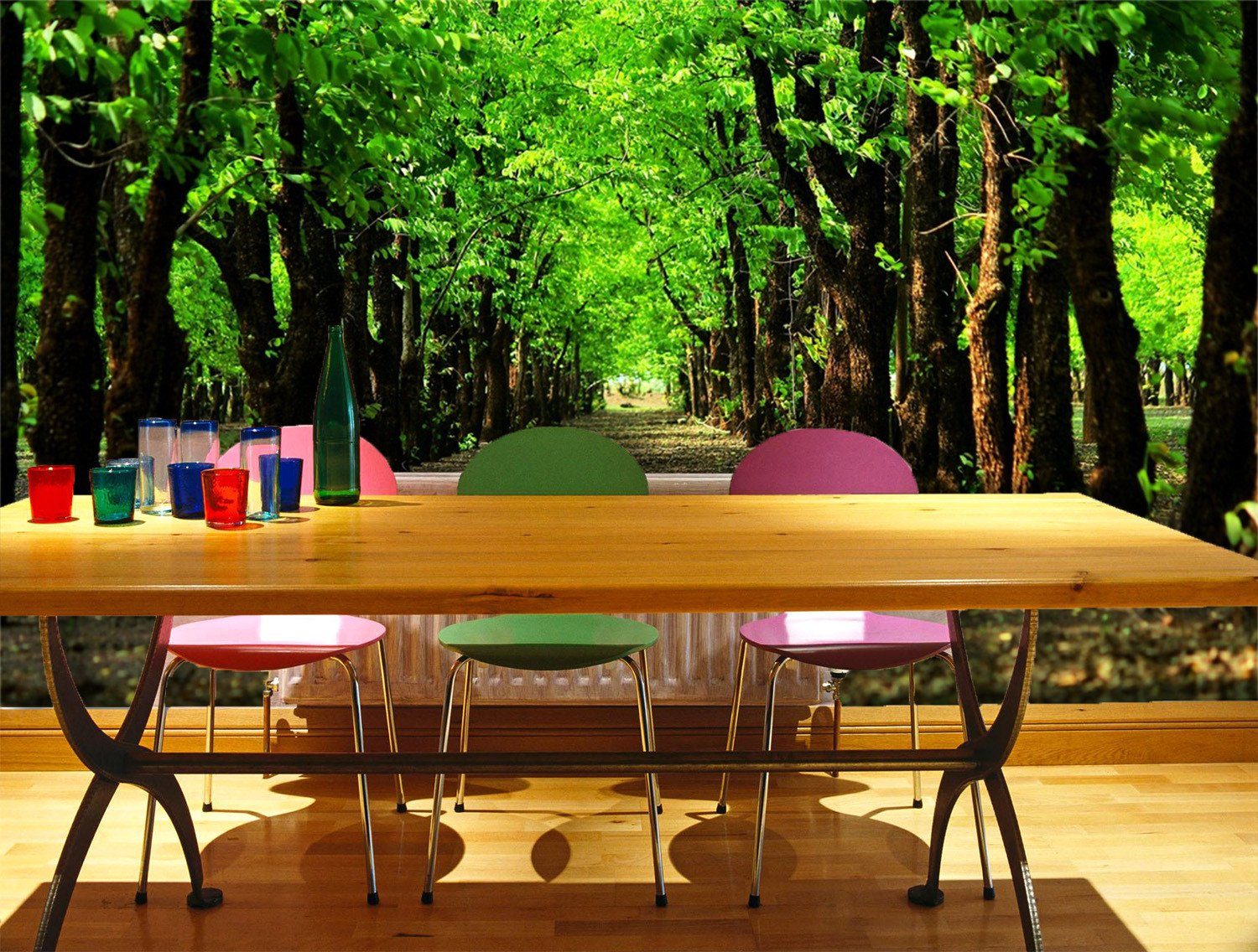 3D Green Dainty Forest 121 Wallpaper AJ Wallpaper 2