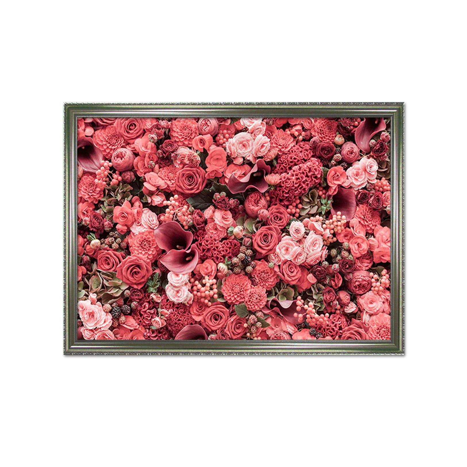 3D Flower Sea 096 Fake Framed Print Painting Wallpaper AJ Creativity Home