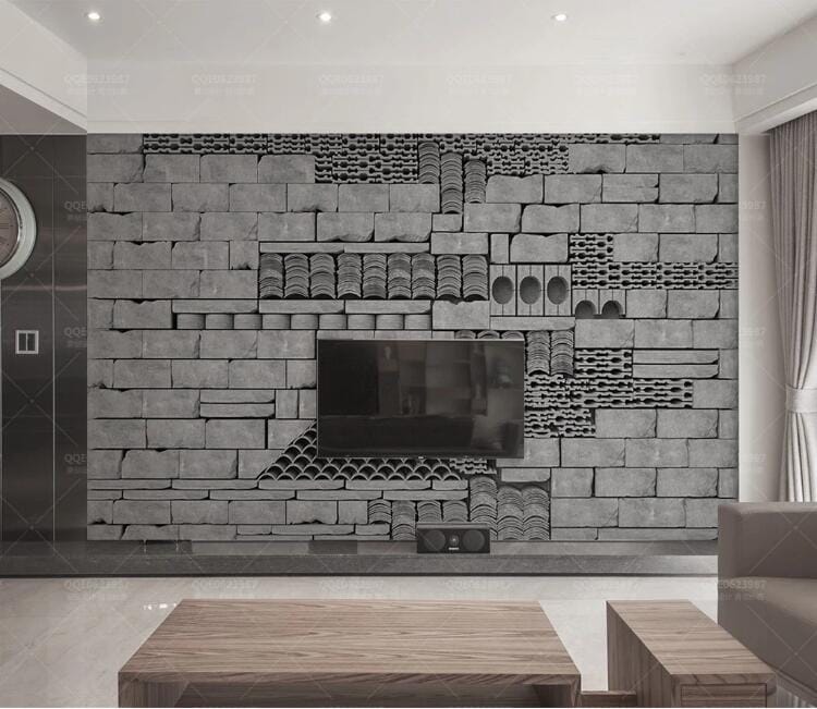 3D Cyan City Wall WC255 Wall Murals Wallpaper AJ Wallpaper 2