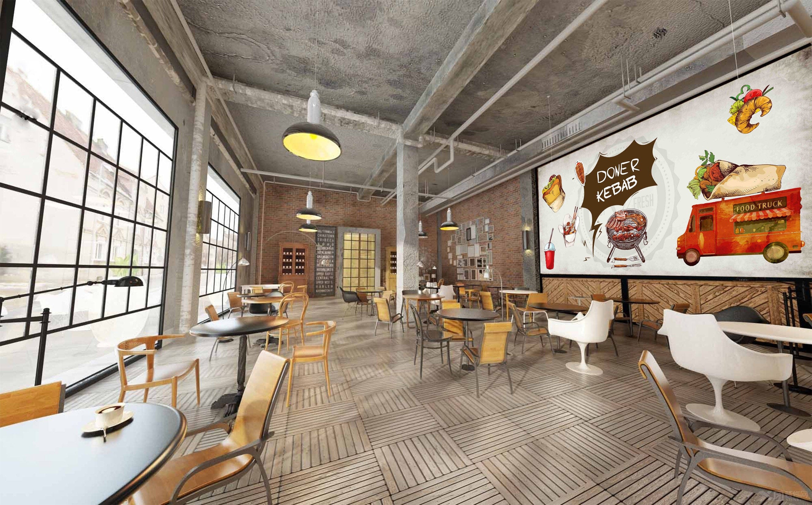 3D Food Transport 3016 Wall Murals Wallpaper AJ Wallpaper 2