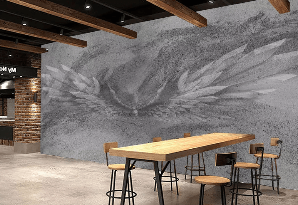 3D Sketch Wings 349 Wallpaper AJ Wallpaper 2