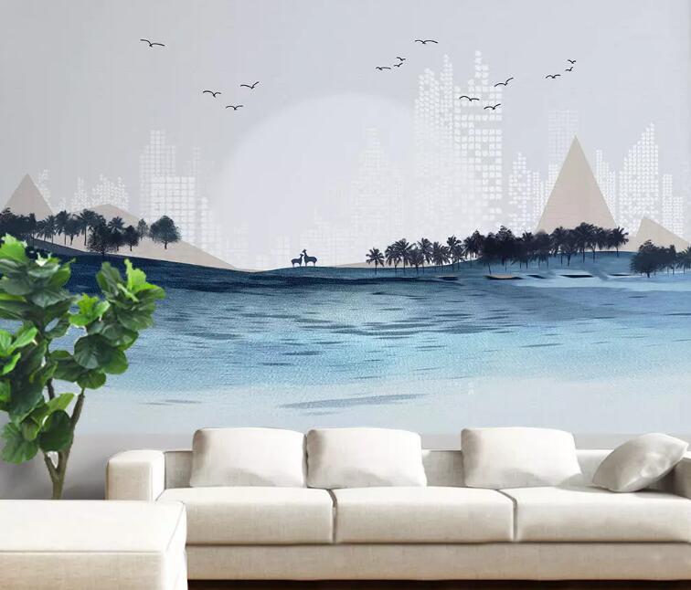 3D Sea Beach 1071 Wall Murals Wallpaper AJ Wallpaper 2