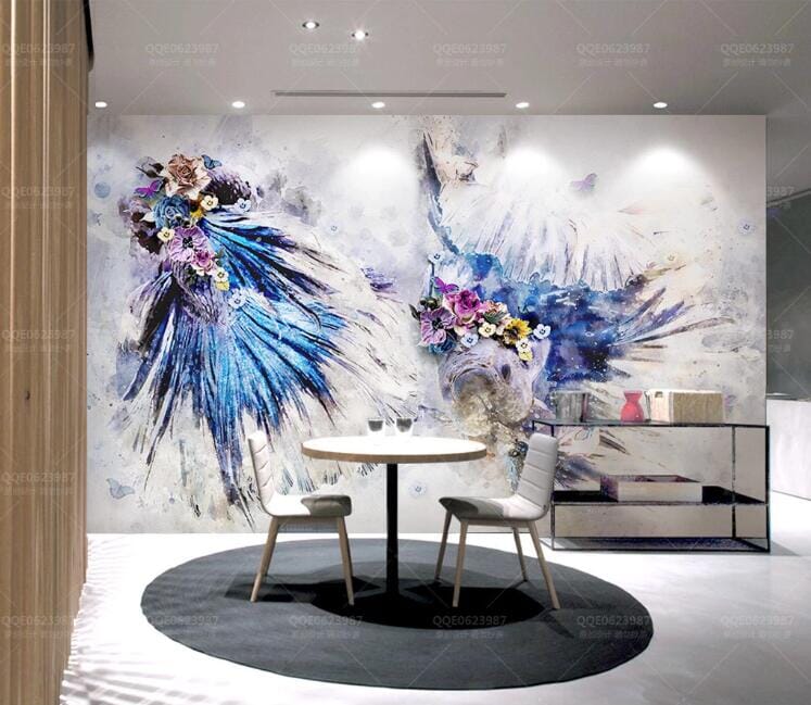 3D Colored Garland WC200 Wall Murals Wallpaper AJ Wallpaper 2