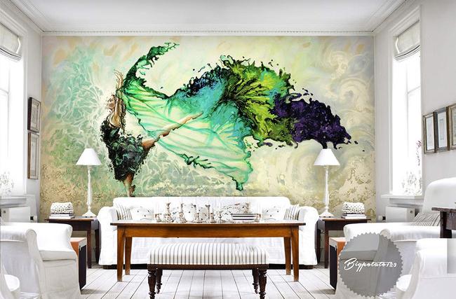 3D Abstract Dance 185 Wall Murals Wallpaper AJ Wallpaper 2