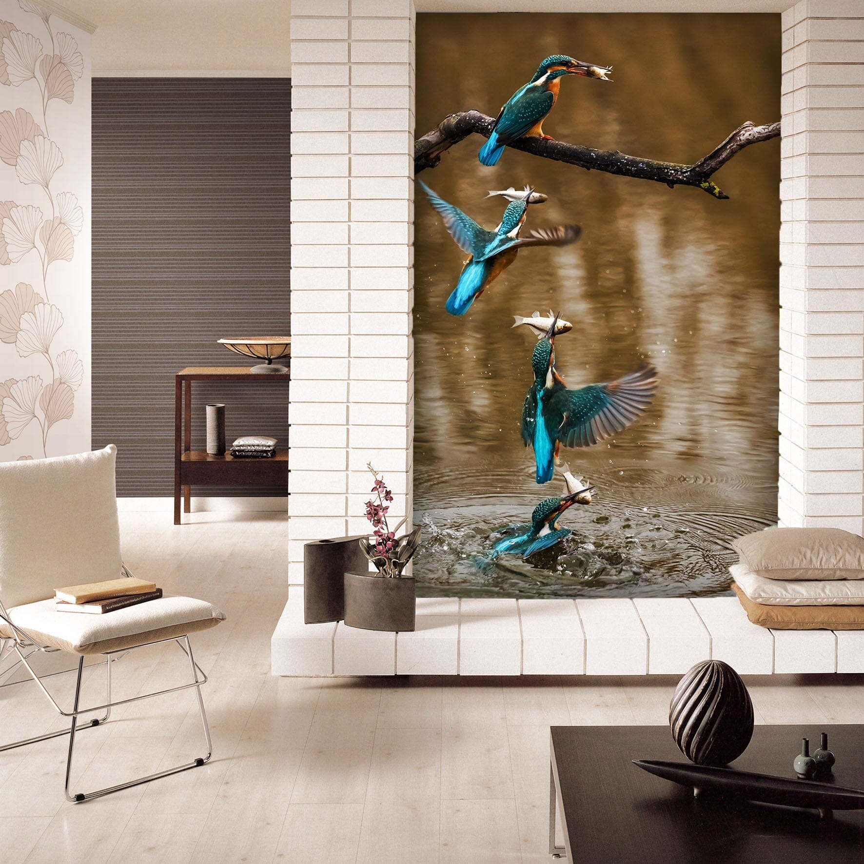 3D Kingfisher Fish 108 Wall Murals Wallpaper AJ Wallpaper 2