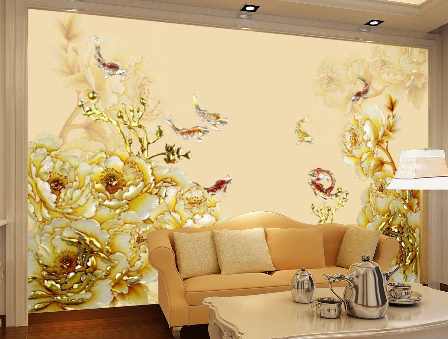 Yellow Fields Flower 31 Wallpaper AJ Wallpaper 1