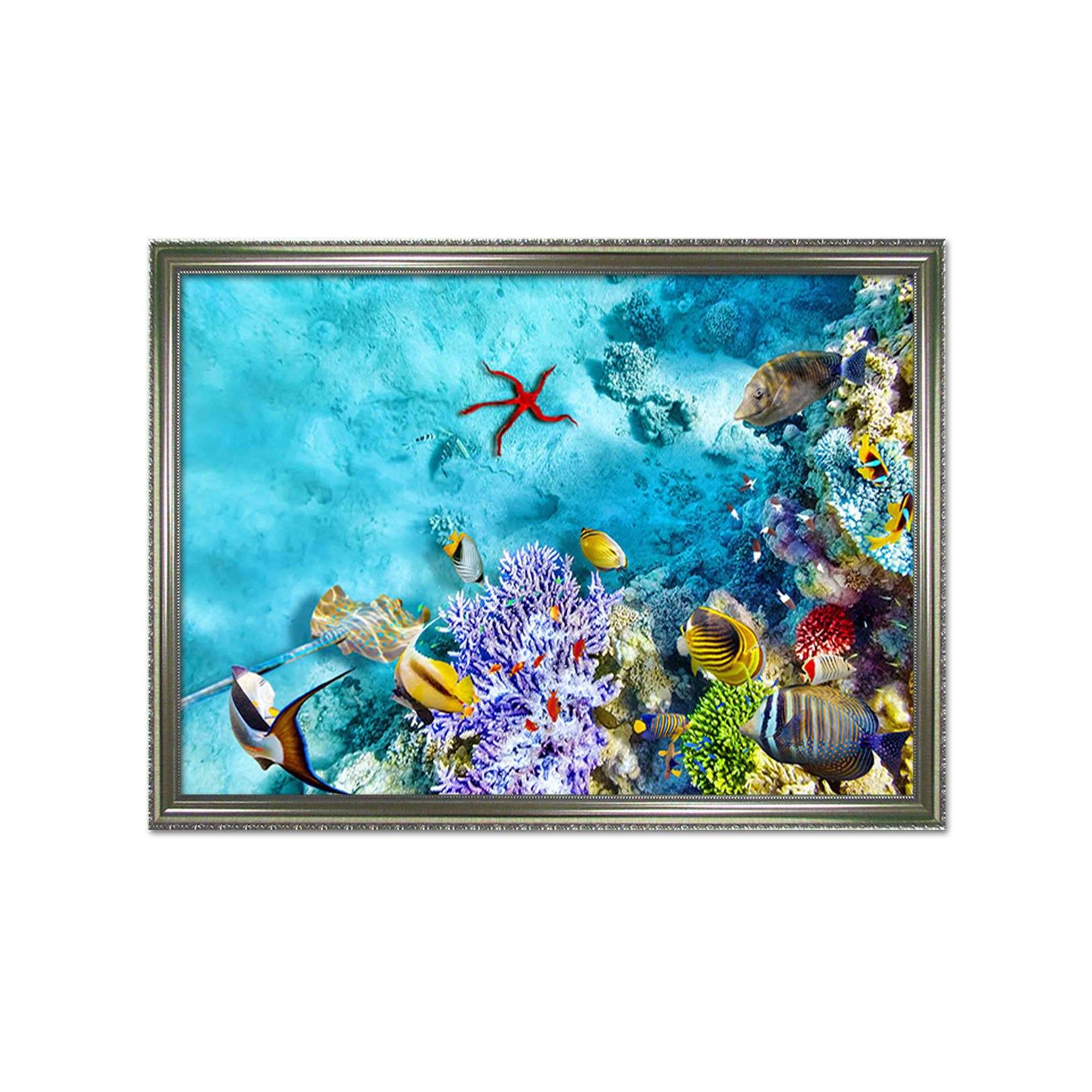 3D Deep-Sea Creatures 090 Fake Framed Print Painting Wallpaper AJ Creativity Home