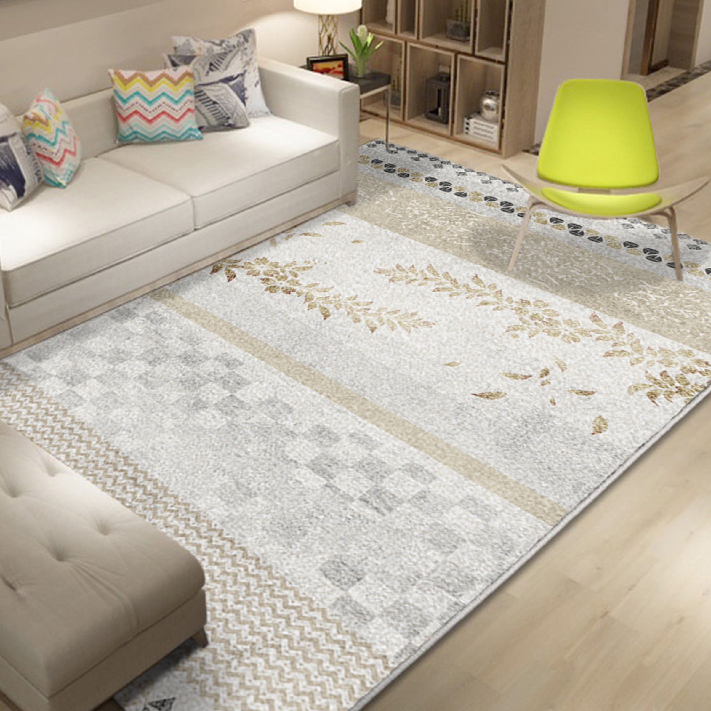 3D Color Geometry WG220 Non Slip Rug Mat Mat AJ Creativity Home