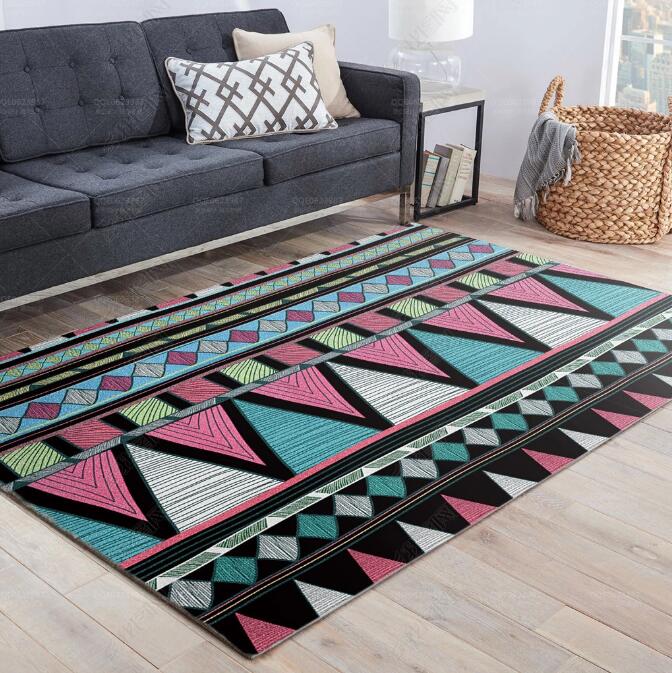 3D Color Geometry WG578 Non Slip Rug Mat Mat AJ Creativity Home