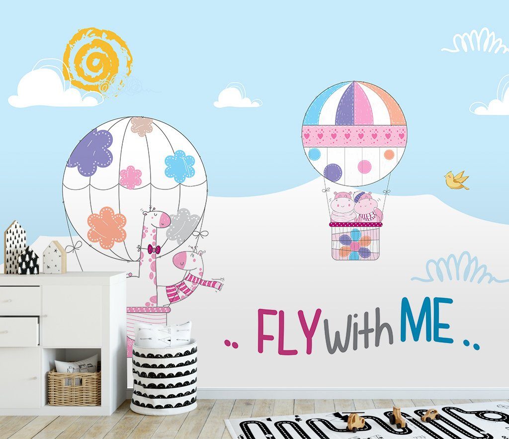 3D Hot Air Balloon 854 Wall Murals Wallpaper AJ Wallpaper 2