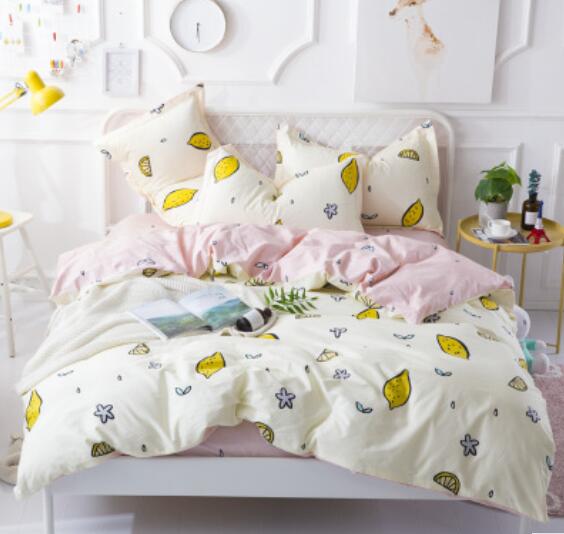 3D Lemon 18147 Bed Pillowcases Quilt