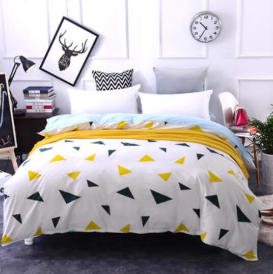 3D Yellow Triangle 4156 Bed Pillowcases Quilt