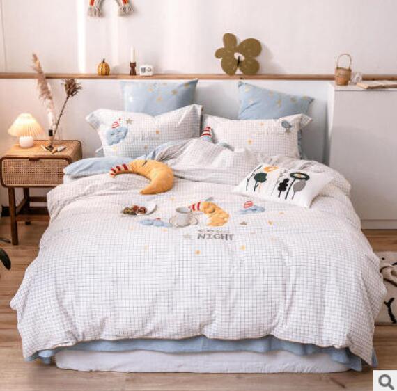 3D Light Blue 40334 Bed Pillowcases Quilt