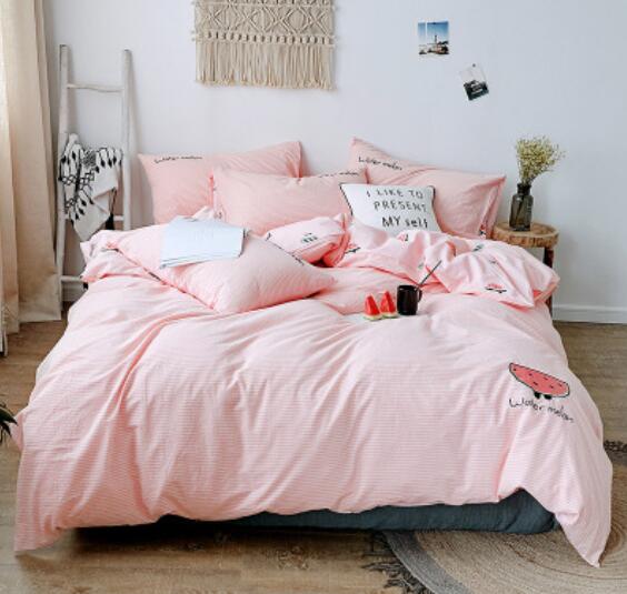 3D Pink Watermelon 20272 Bed Pillowcases Quilt