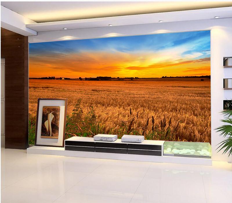 Farmland Sunset Wallpaper AJ Wallpaper