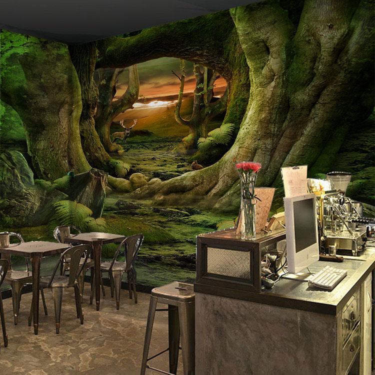 3D Tree Hole 039 Wallpaper AJ Wallpaper