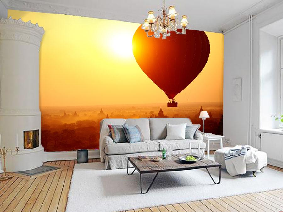 3D Dusk Balloons 025 Wallpaper AJ Wallpaper