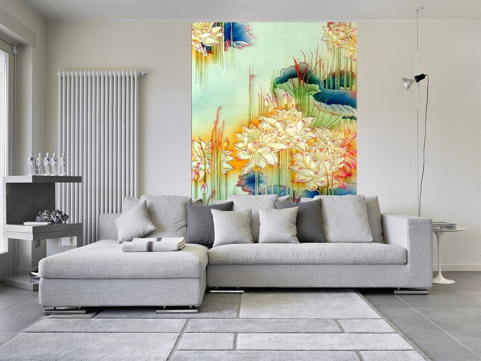 Blooming Lotuses Wallpaper AJ Wallpaper