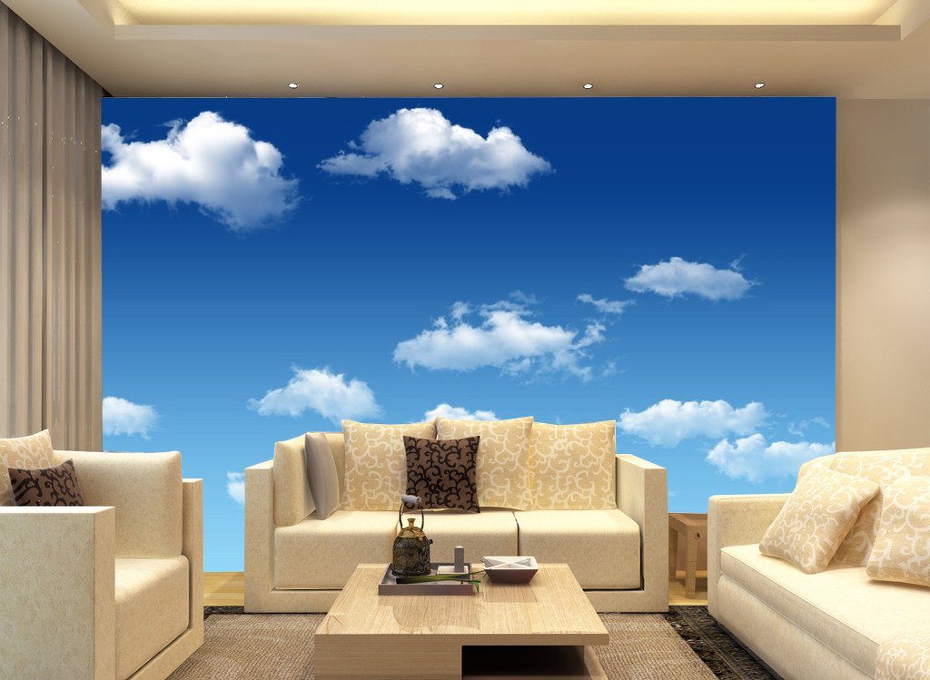 Floating White Clouds Wallpaper AJ Wallpaper
