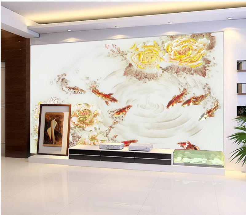 Fishes And Penoies Wallpaper AJ Wallpaper 2