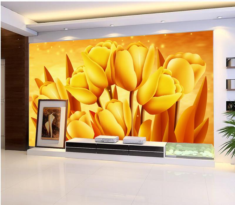 Bright Tulips Wallpaper AJ Wallpaper