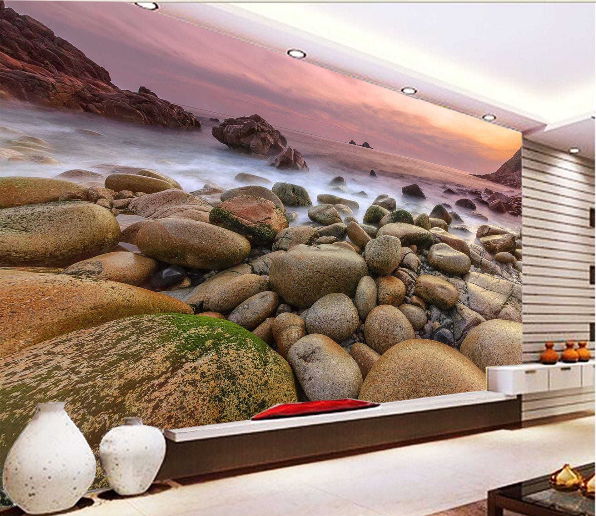 3D Sea Stones 1029 Wall Murals Wallpaper AJ Wallpaper 2