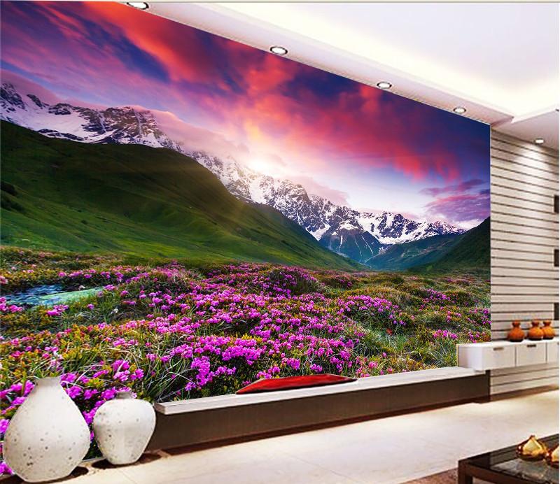 3D Lavender Manor Fields 64 Wallpaper AJ Wallpaper