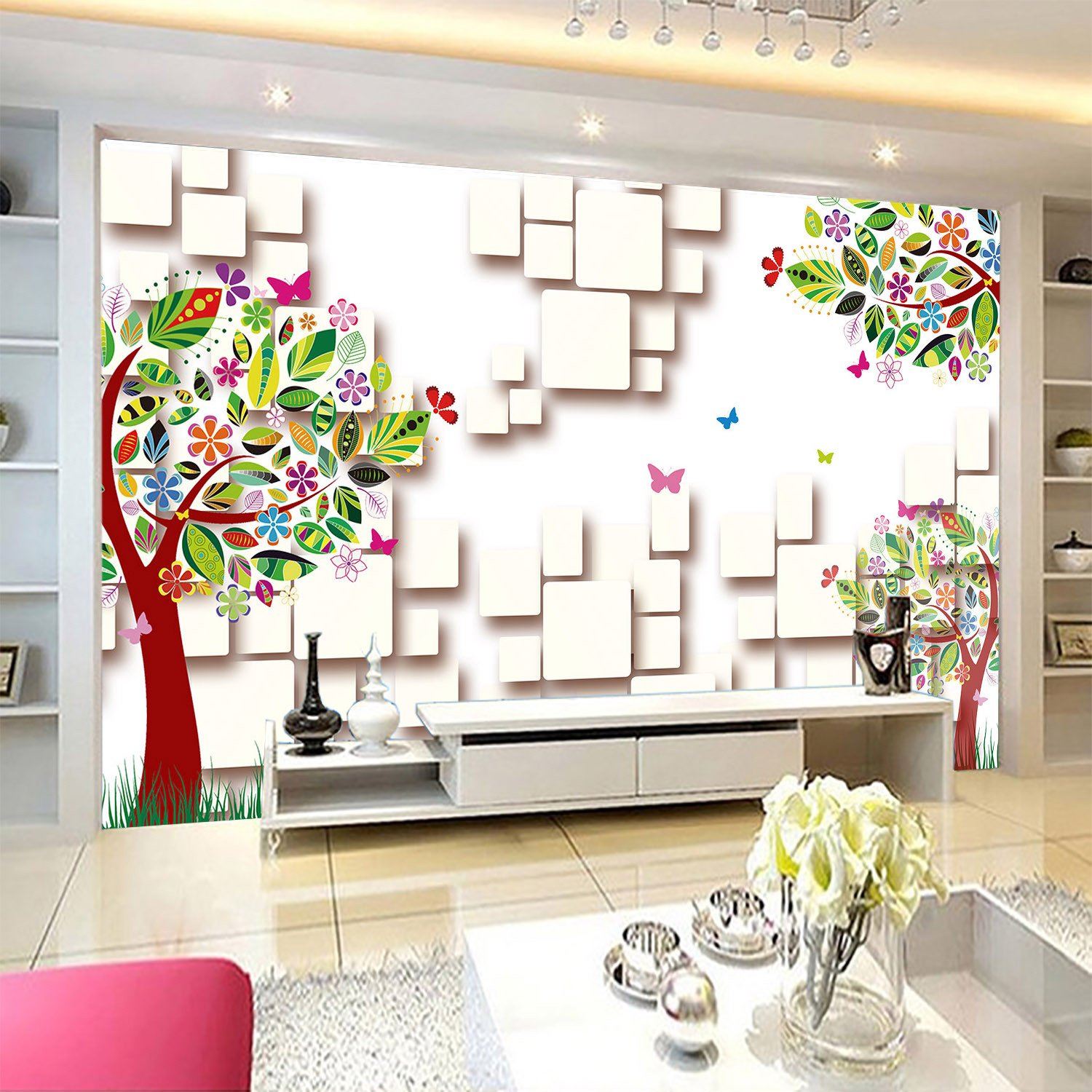 3D Tree Flower Blossoming 784 Wallpaper AJ Wallpaper