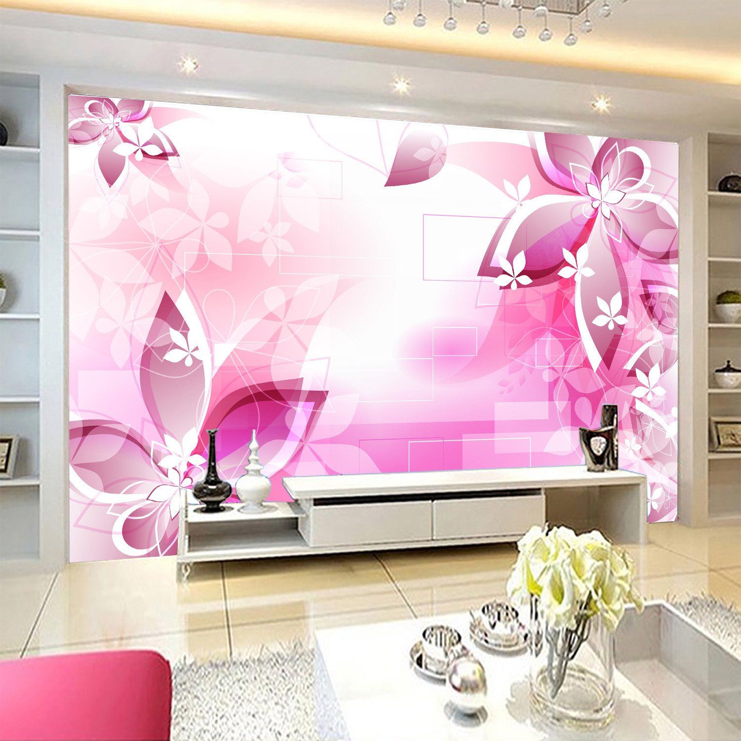 3D Purple Lily Petal 776 Wallpaper AJ Wallpaper