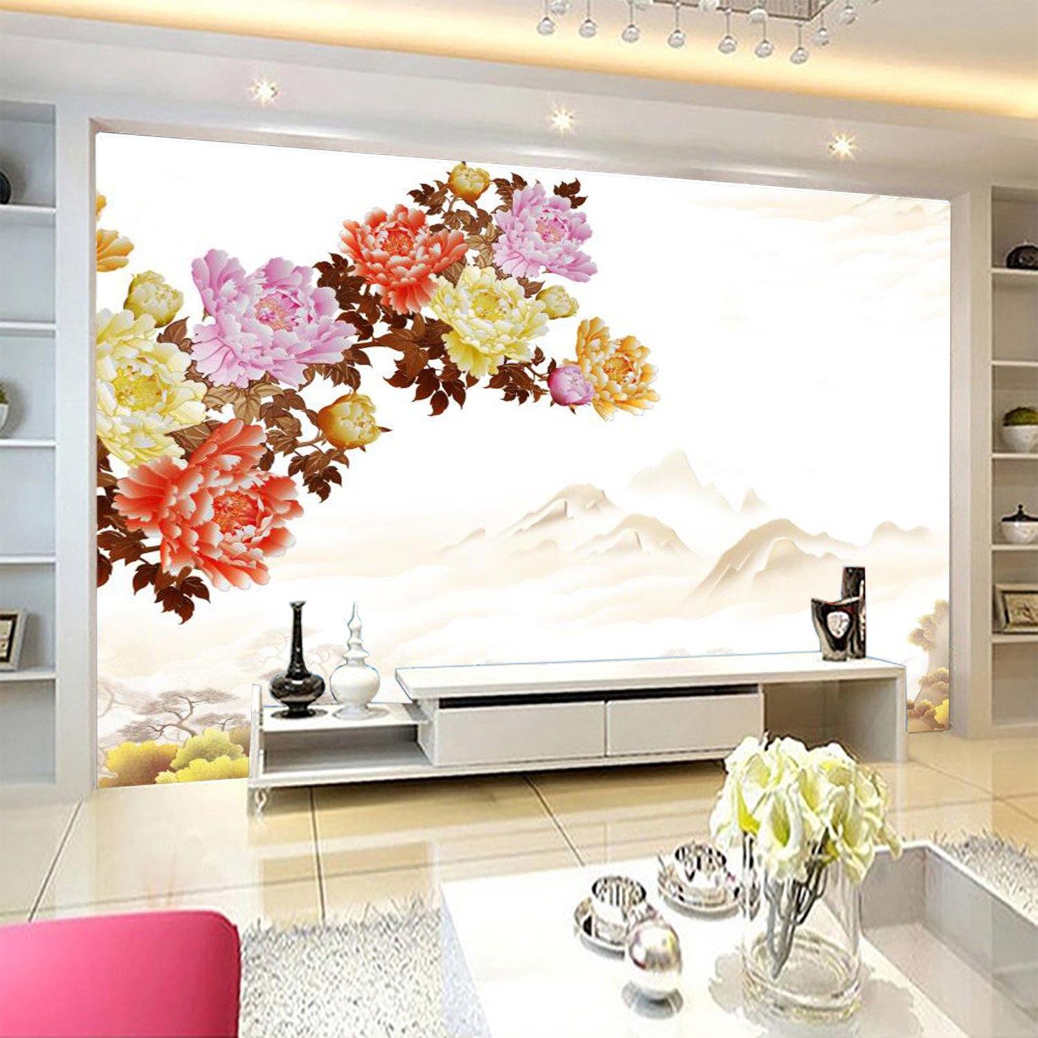 Red And Purple Peach Flower 3 Wallpaper AJ Wallpaper 1