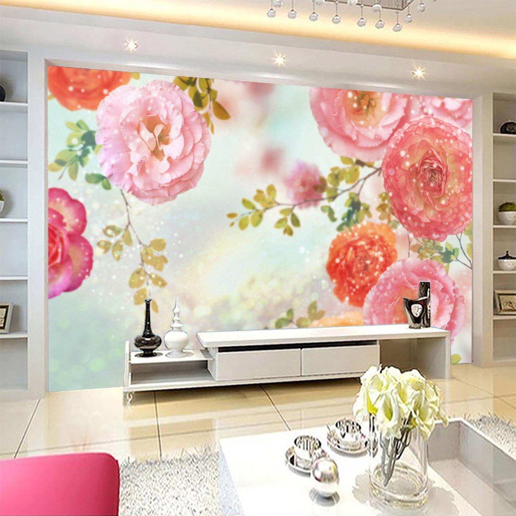 3D Bright Flowers 659 Wallpaper AJ Wallpaper