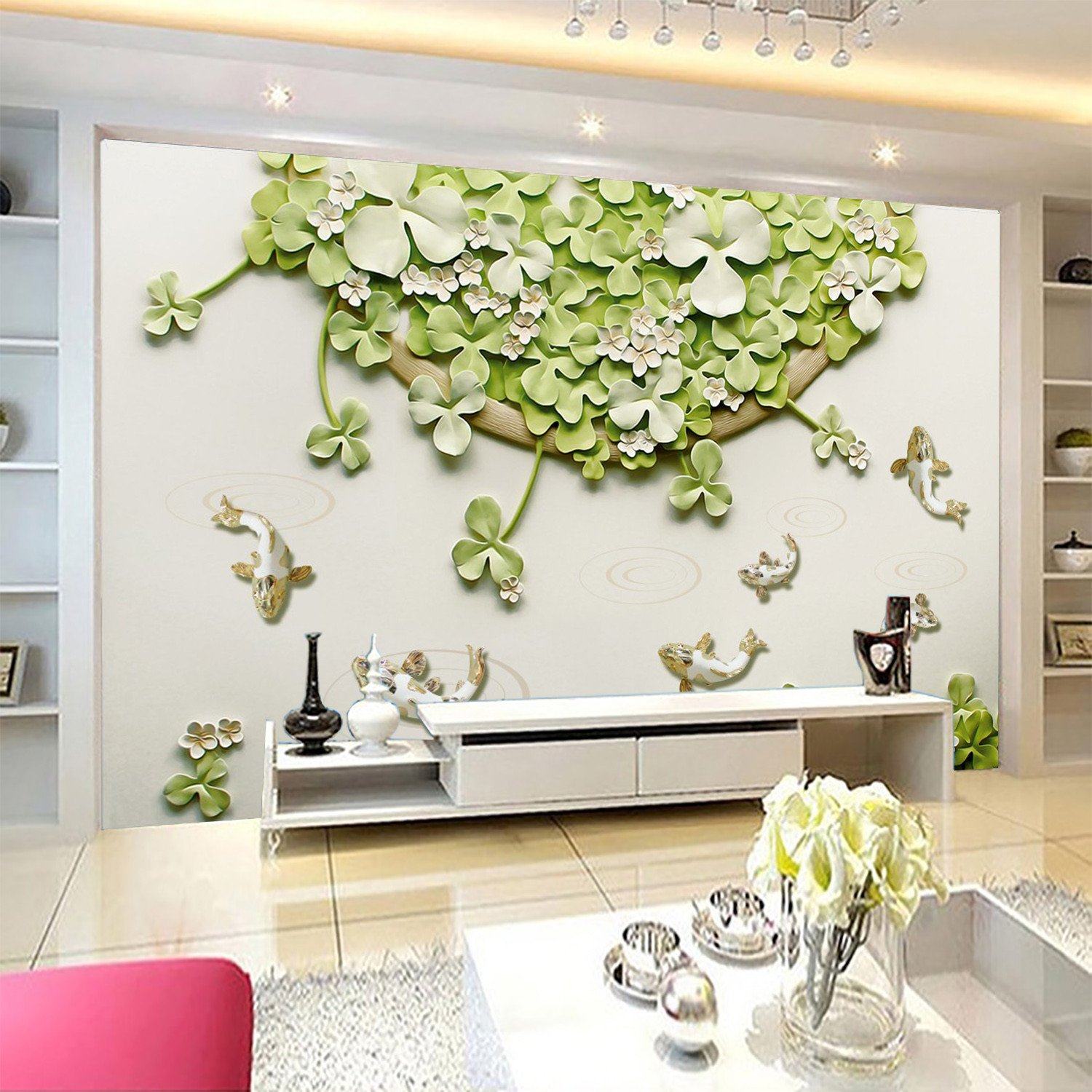 3D Fairy Leaves Flower 83 Wallpaper AJ Wallpaper