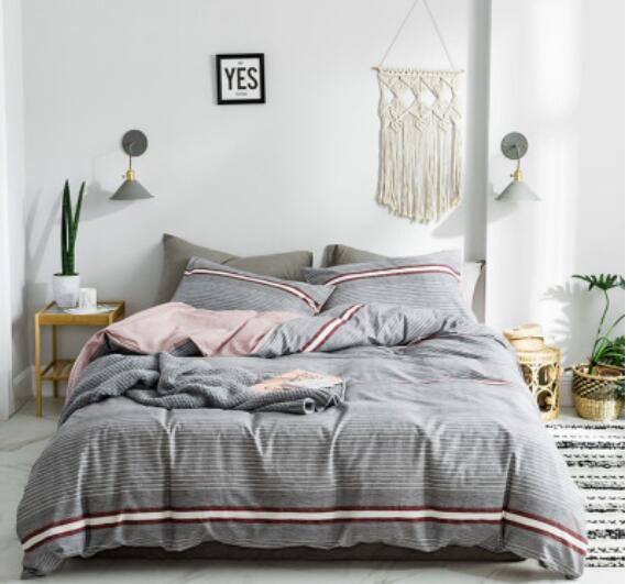 3D Gray White Red Bars 15057 Bed Pillowcases Quilt