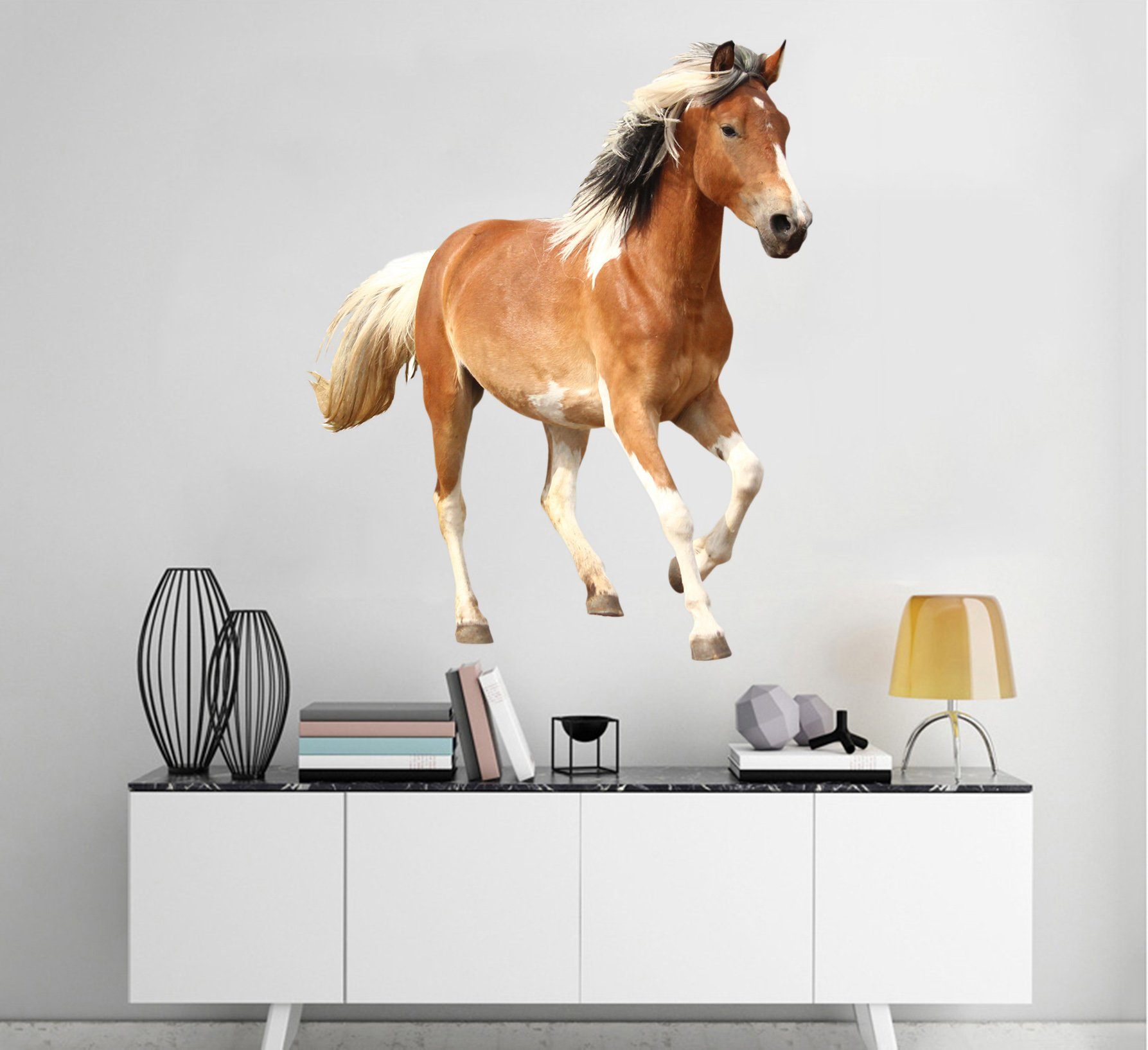 3D Free Running Horse 109 Animals Wall Stickers Wallpaper AJ Wallpaper