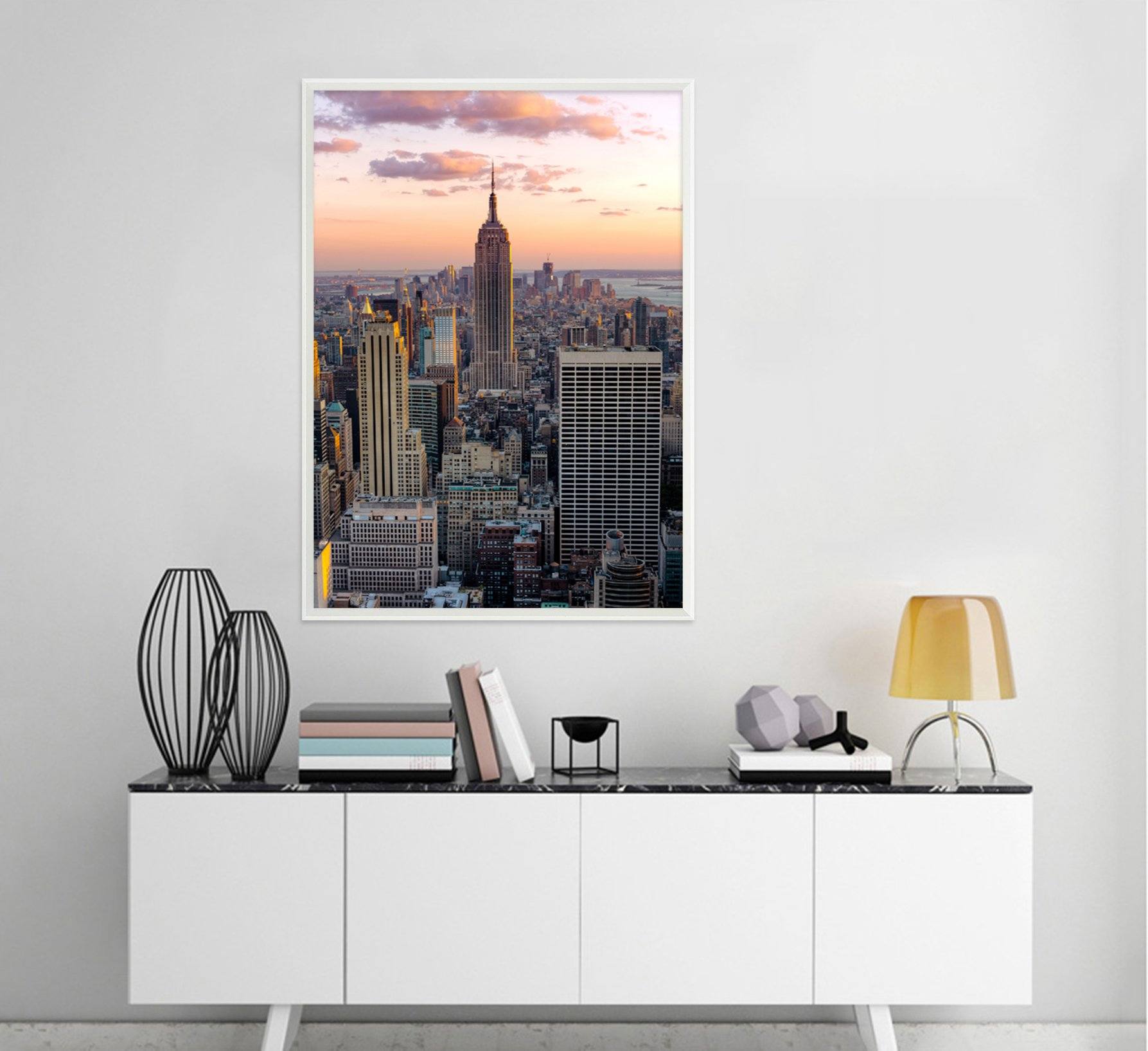 3D Beautiful City 028 Fake Framed Print Painting Wallpaper AJ Creativity Home