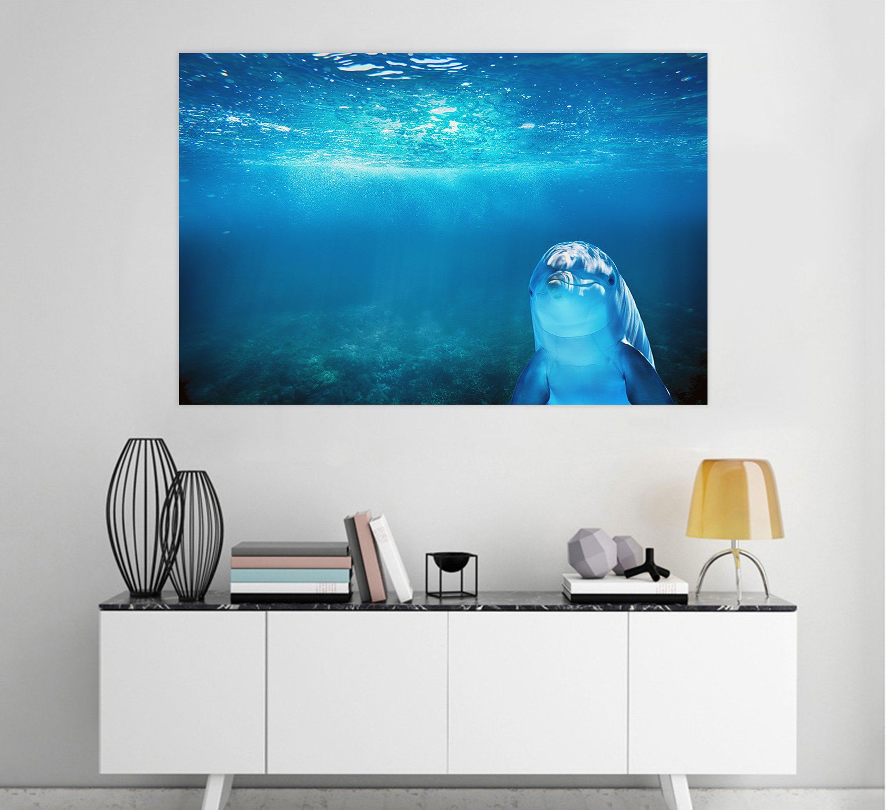3D Seawater Dolphins 111 Animal Wall Stickers Wallpaper AJ Wallpaper 2