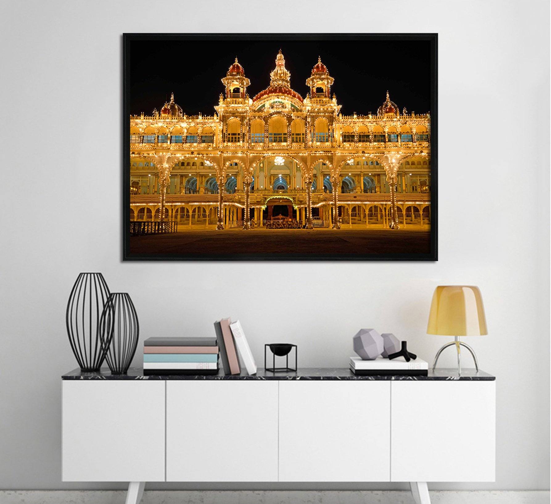 3D Beautiful Castle 100 Fake Framed Print Painting Wallpaper AJ Creativity Home