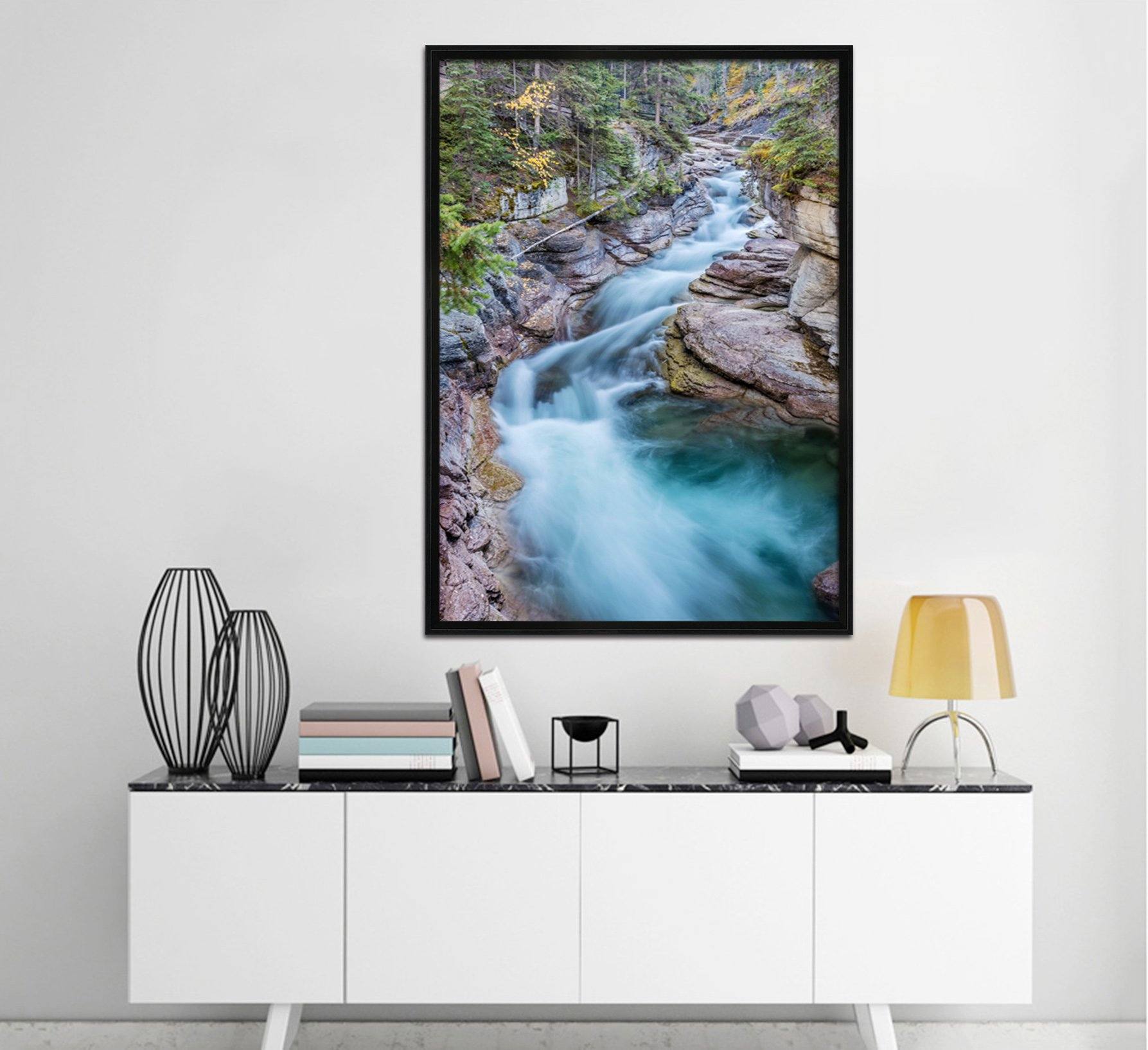 3D Rapid Bending 075 Fake Framed Print Painting Wallpaper AJ Creativity Home