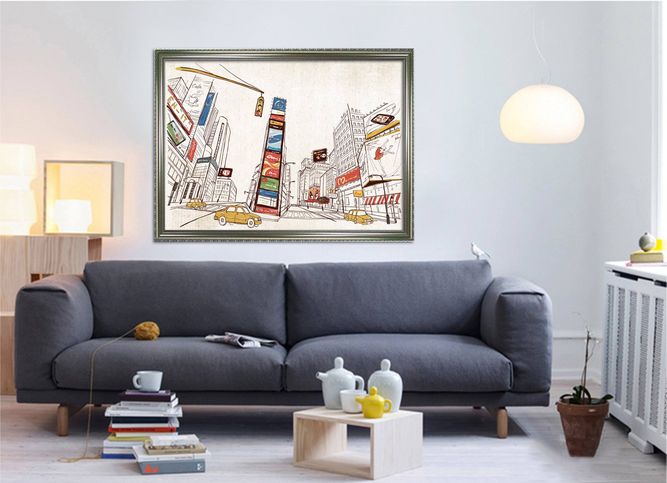 3D Traffic Light 004 Fake Framed Print Painting Wallpaper AJ Creativity Home