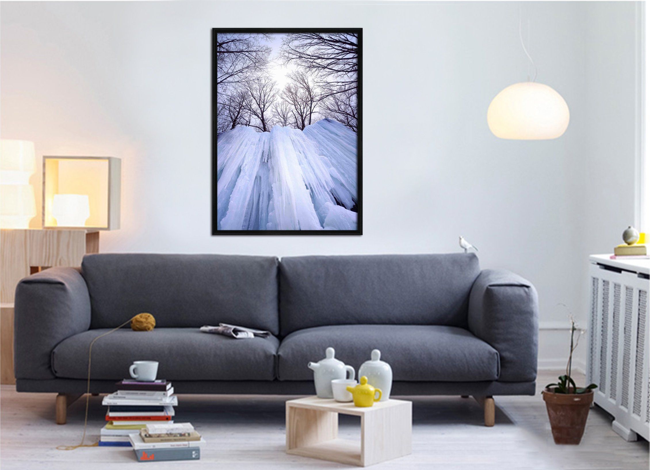 3D Ice Days 019 Fake Framed Print Painting Wallpaper AJ Creativity Home
